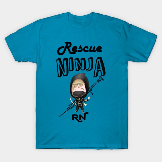 Rescue ninja RN - men -nurse nursing lvn lpn nurse practitioner T-Shirt by papillon